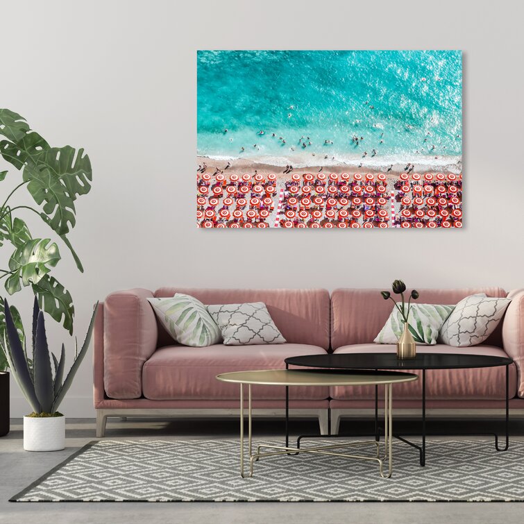 Oliver Gal Paradise Beach Umbrellas On Canvas Print | Wayfair